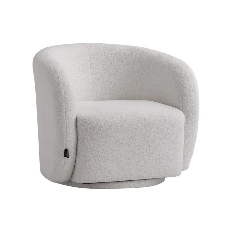 Jhirayr Wide Velvet Upholstered Swivel Sofa Chair - Ouch Cart 