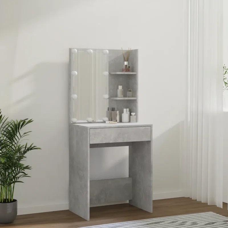 Leon Dressing Table with Mirror - Ouch Cart 