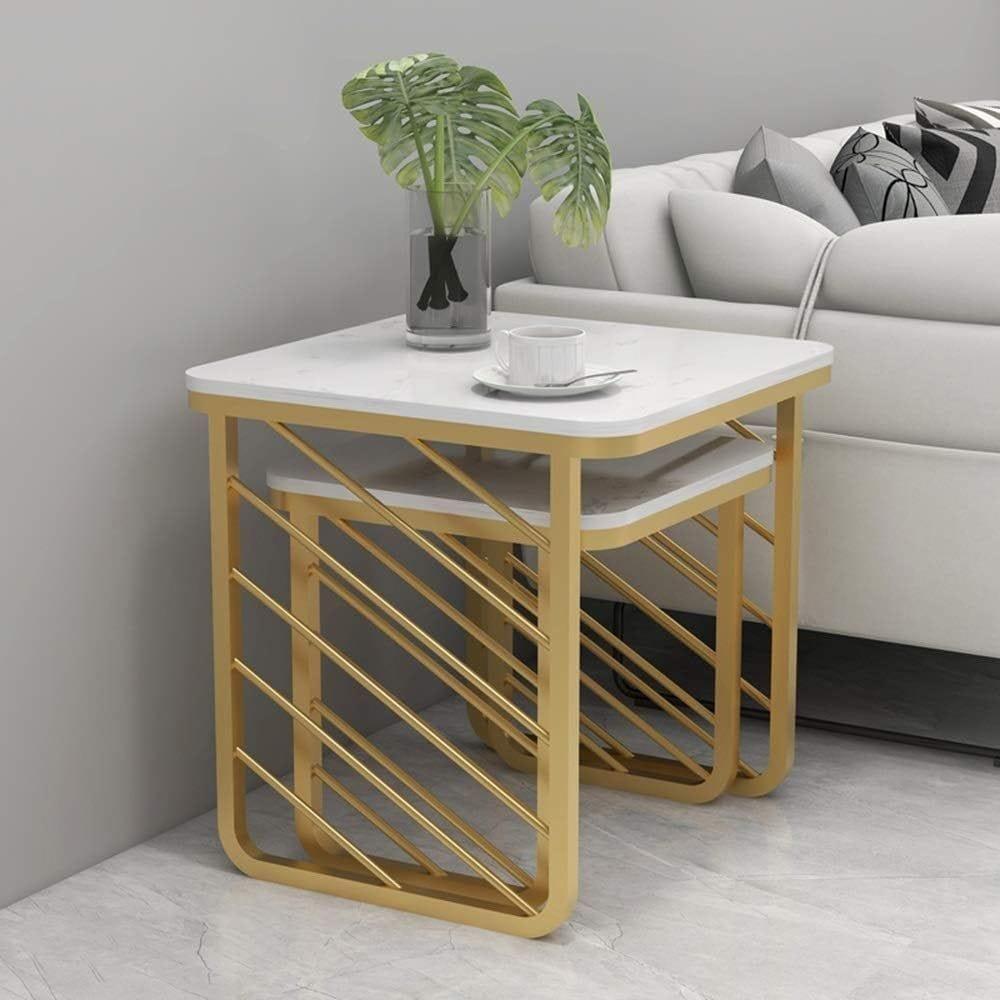 Square Sofa Side Nesting Tables Set - Ouch Cart 