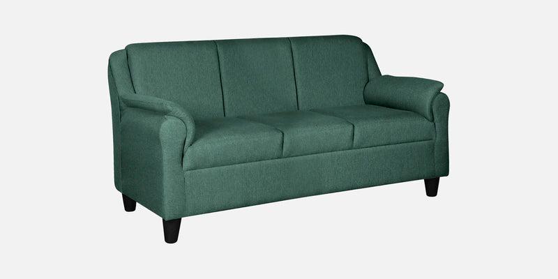 Fabric 3 Seater Sofa In Imperial Green Colour - Ouch Cart 