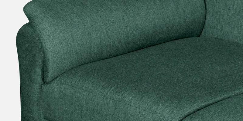 Fabric 3 Seater Sofa In Imperial Green Colour - Ouch Cart 