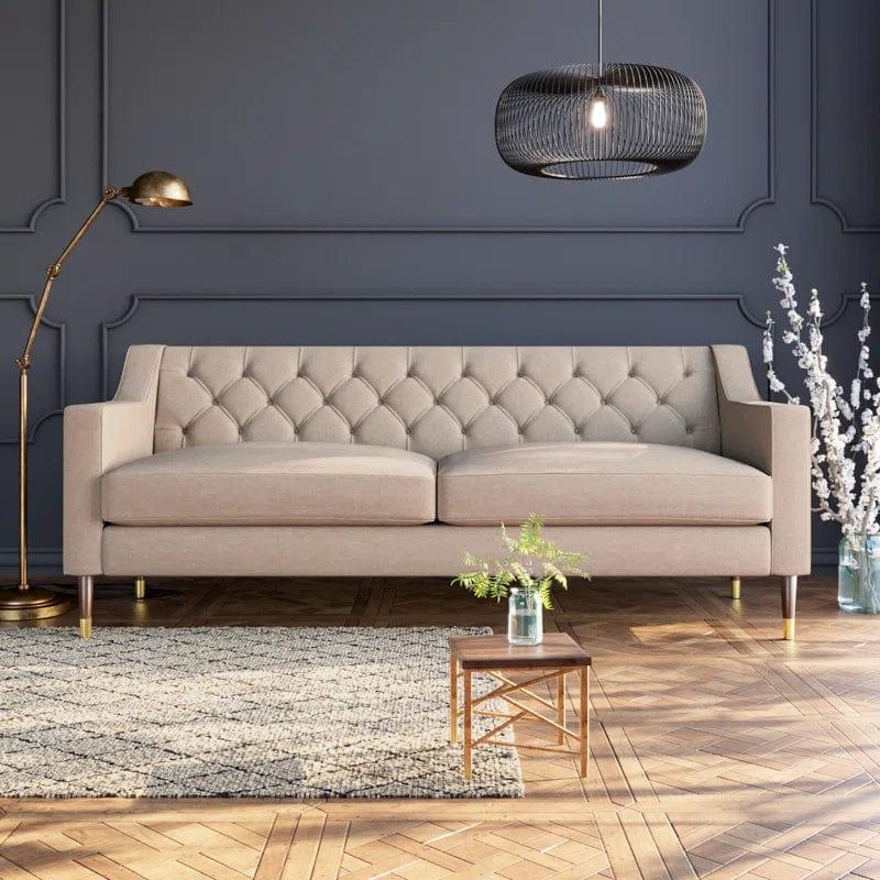 Kalida 3 Seater Upholstered Sofa - Ouch Cart 