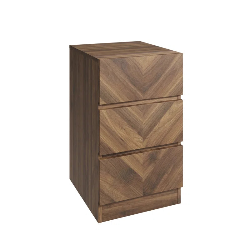 Lily 3 Drawer Bedside Table