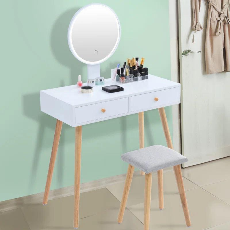 Anna Dressing Table with Mirror - Ouch Cart 