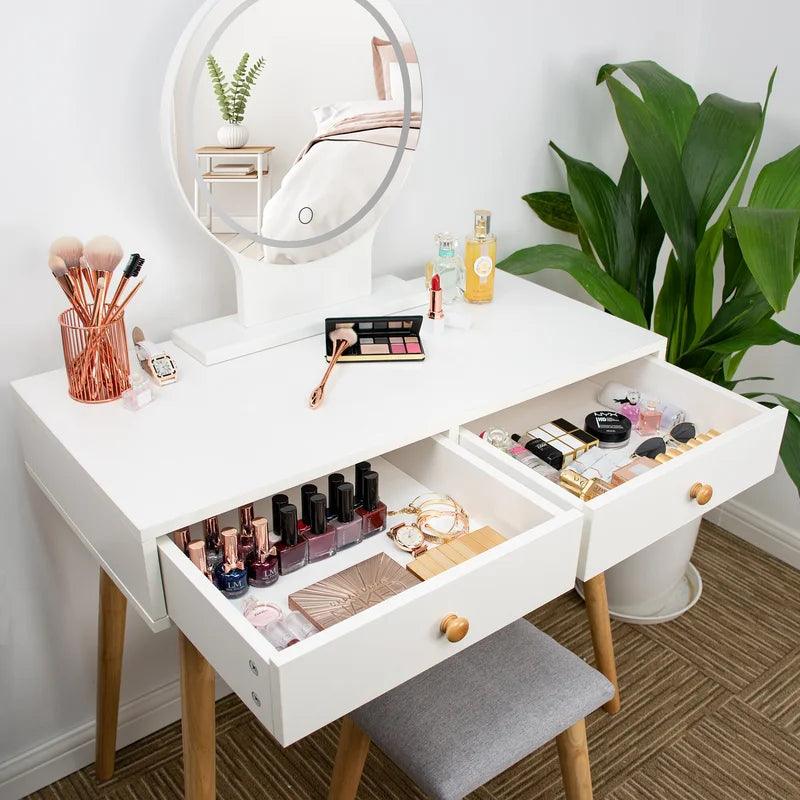 Anna Dressing Table with Mirror - Ouch Cart 