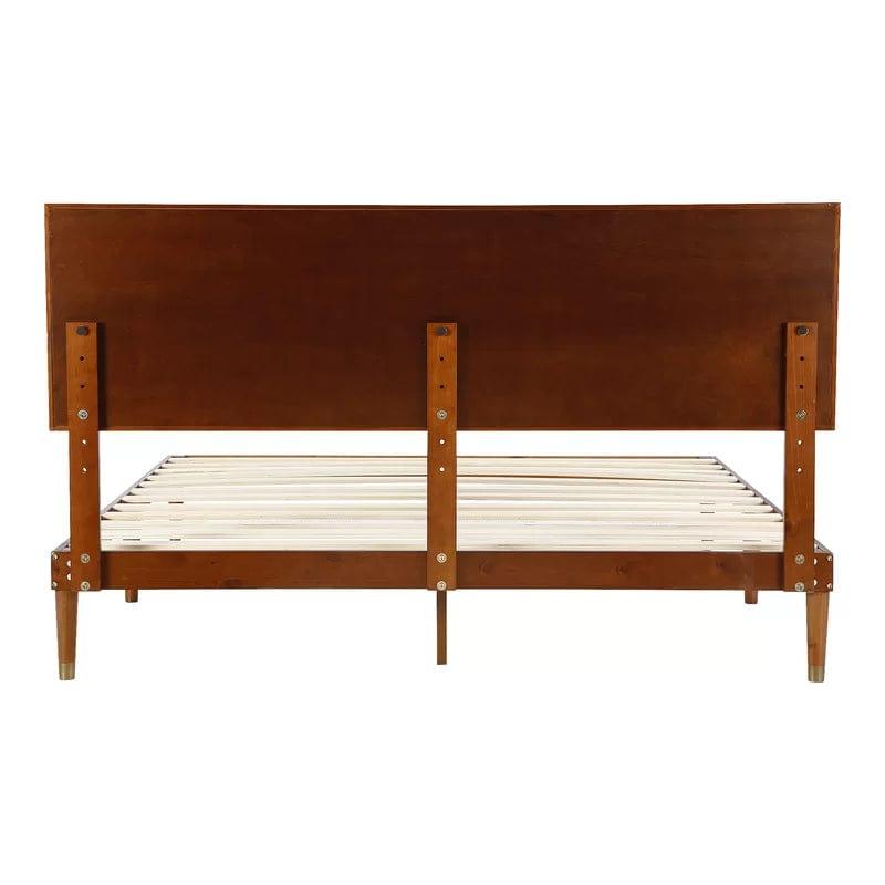 Kiesel Solid Wood Bed Frame with Headboard