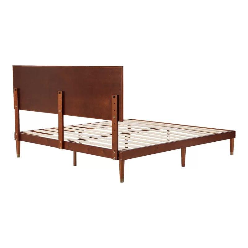 Kiesel Solid Wood Bed Frame with Headboard