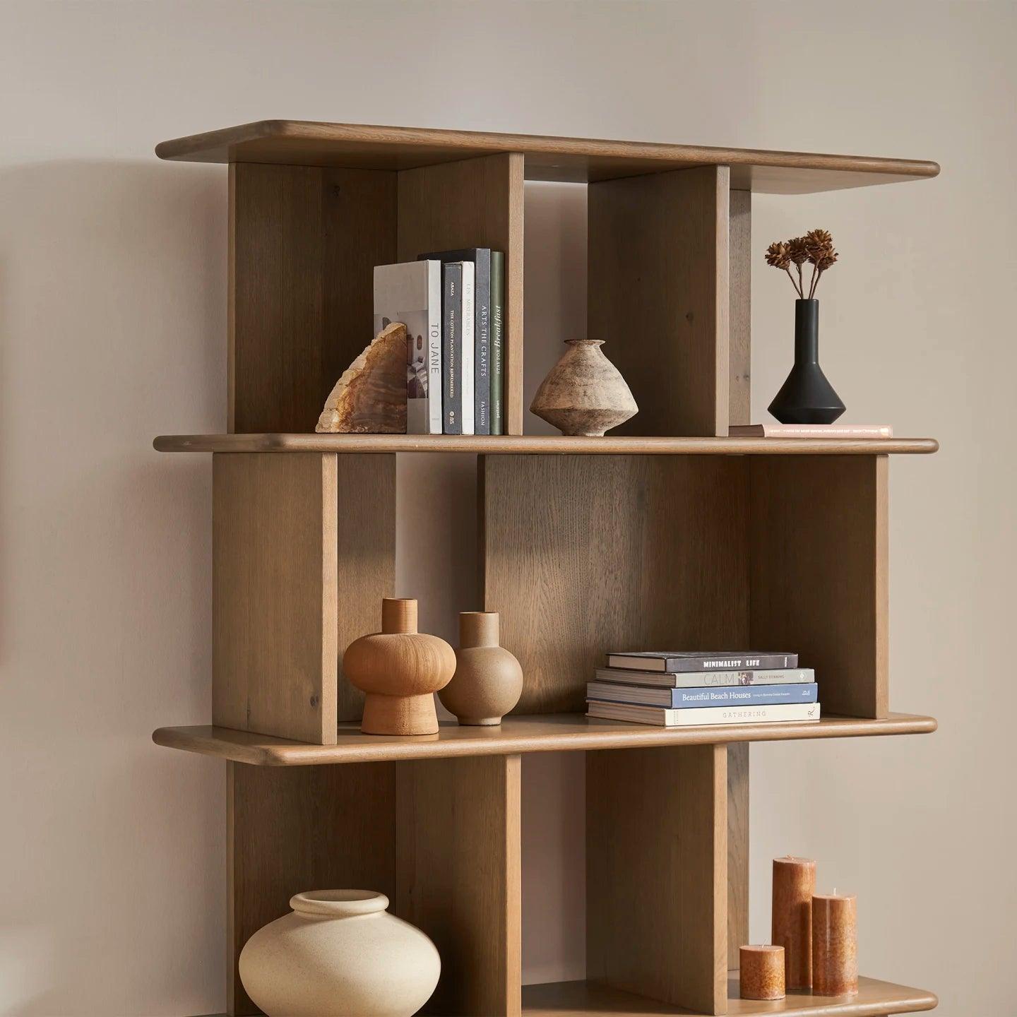 Engineered Wood Kinsley Bookshelf - Ouch Cart 