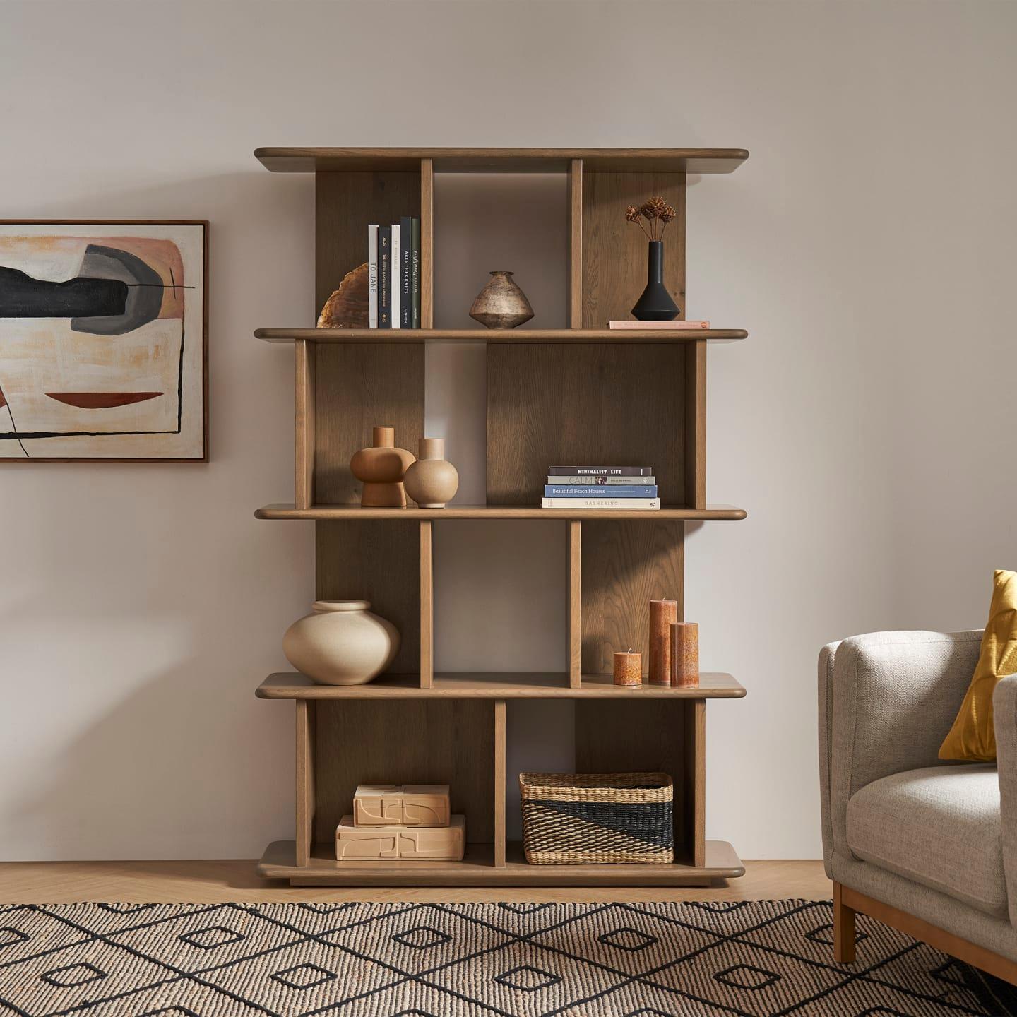 Engineered Wood Kinsley Bookshelf - Ouch Cart 