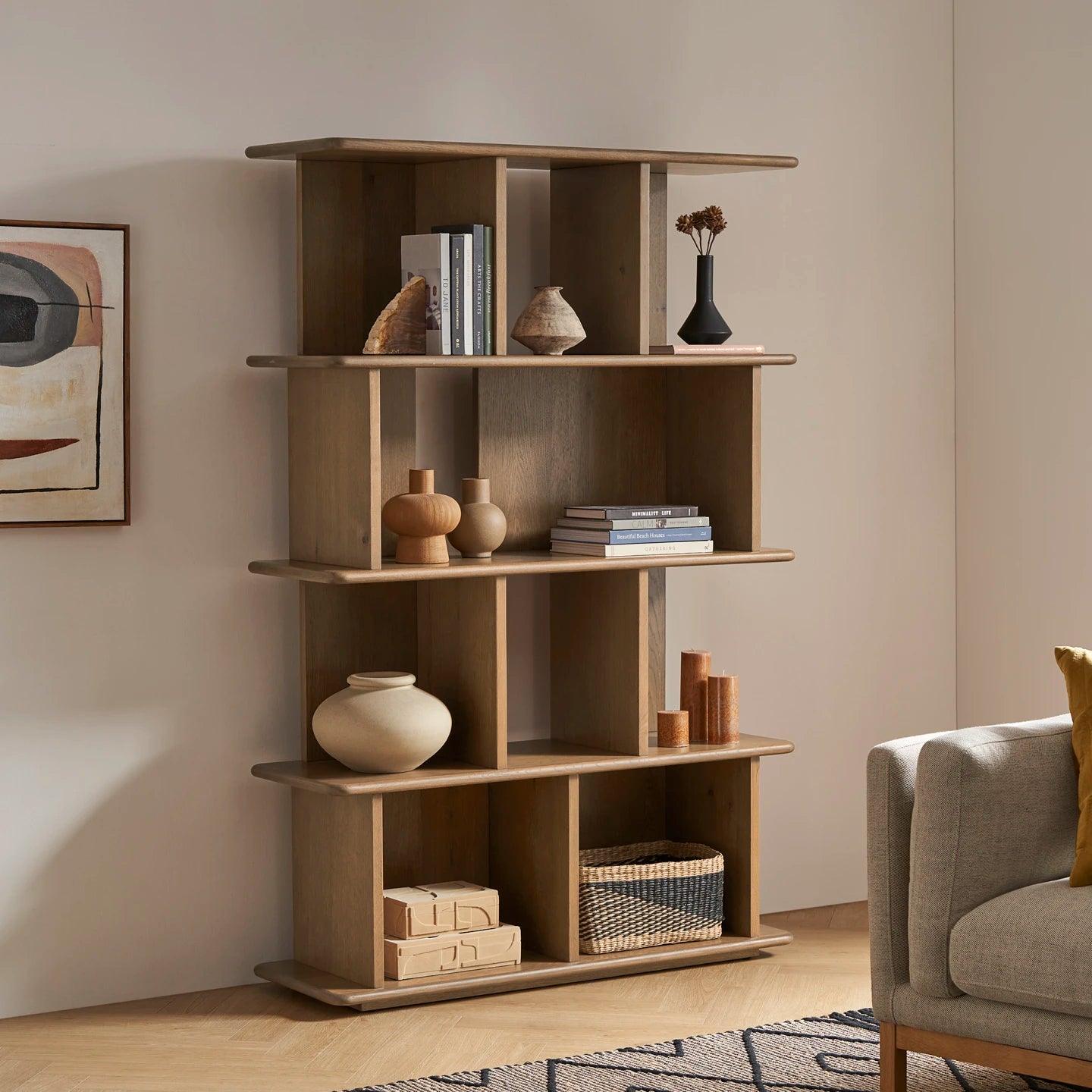 Engineered Wood Kinsley Bookshelf - Ouch Cart 