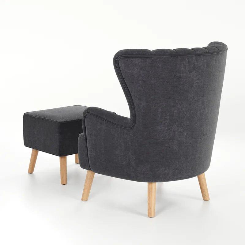 Kiro Upholstered Wingback Chair - Ouch Cart 