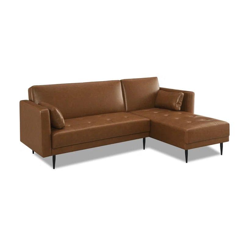 Kishanna Vegan Leather Corner Sofa Chaise - Ouch Cart 