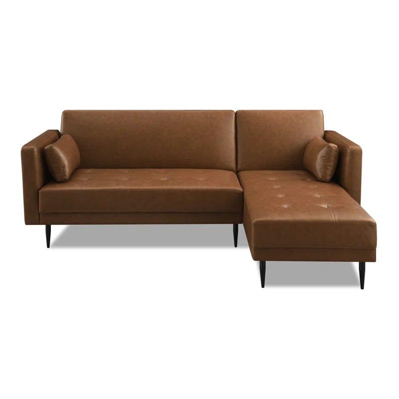 Kishanna Vegan Leather Corner Sofa Chaise - Ouch Cart 