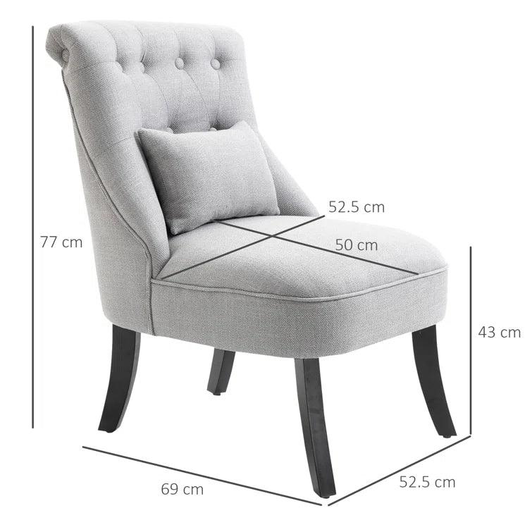 Kiyohisa Wide Tufted Lounge Chair - Ouch Cart 