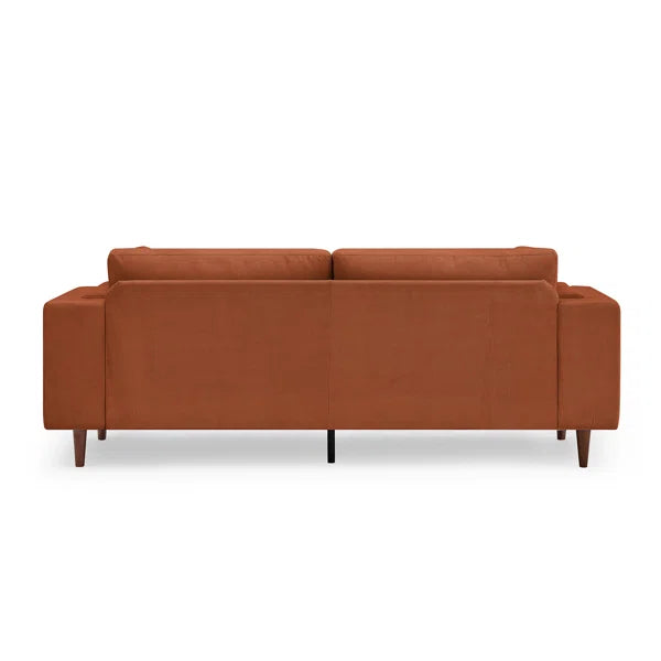 Mid-Century Fabric Sofa – 2-Seater