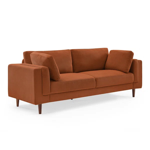 Mid-Century Fabric Sofa – 2-Seater