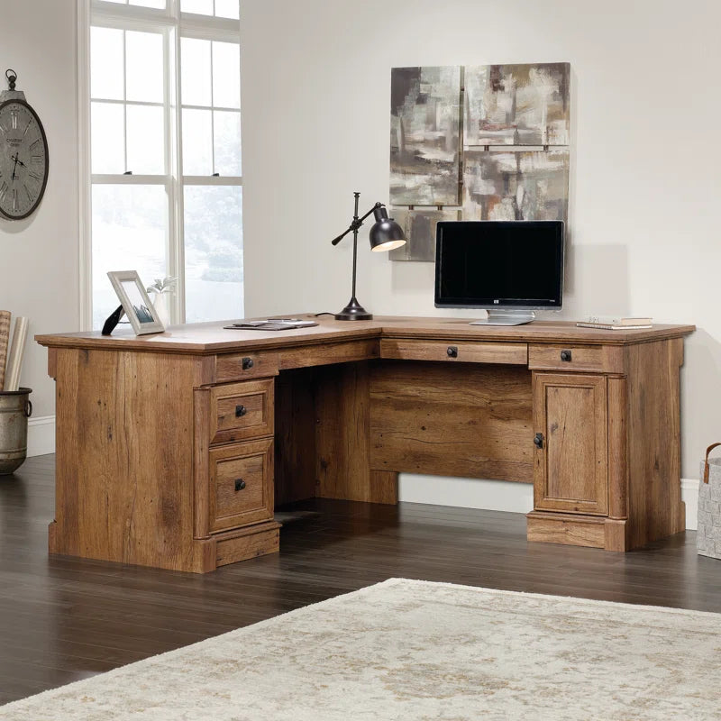 Executive Corner: L-Shape Executive Desk for a Professional and Spacious Workspace