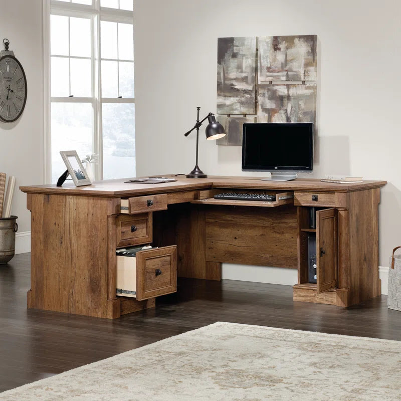 Executive Corner: L-Shape Executive Desk for a Professional and Spacious Workspace