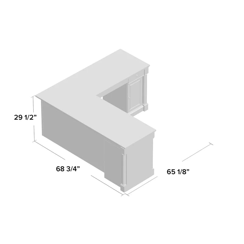 Executive Corner: L-Shape Executive Desk for a Professional and Spacious Workspace