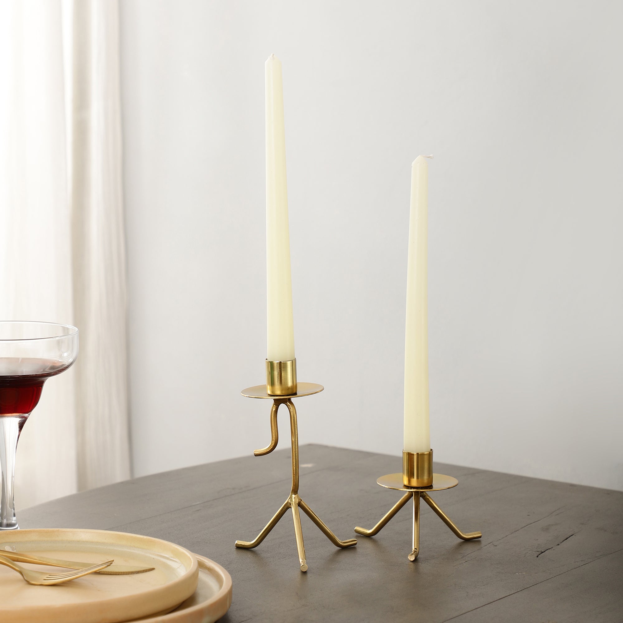 Marquesa Glow Candle Holders In Gold