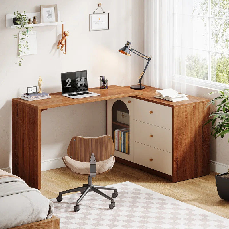 Computer Desk With Drawer Cabinet