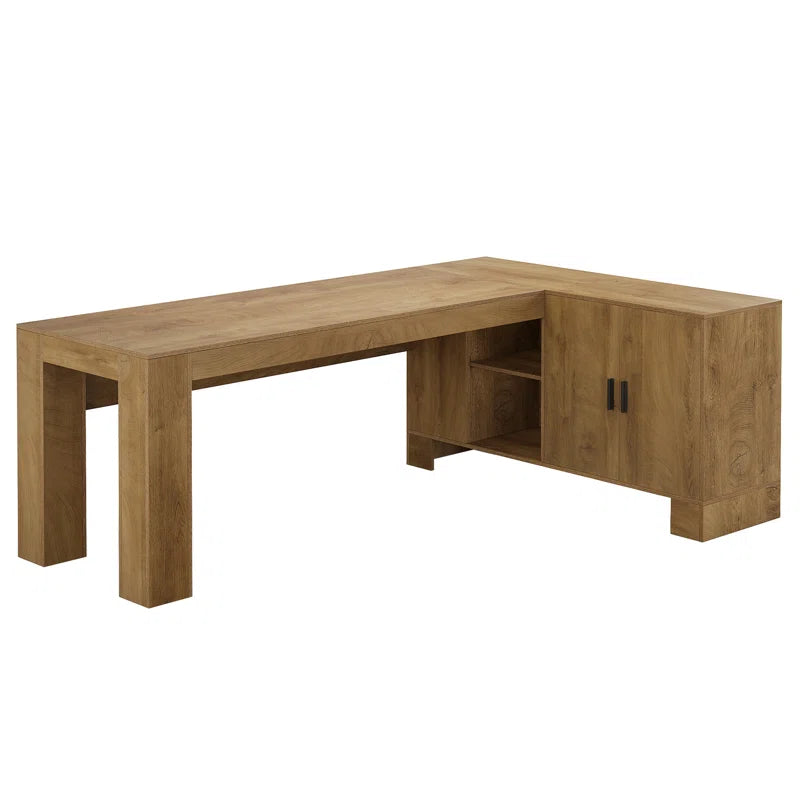 Ouch Cart L-Shaped Office Desk with Storage