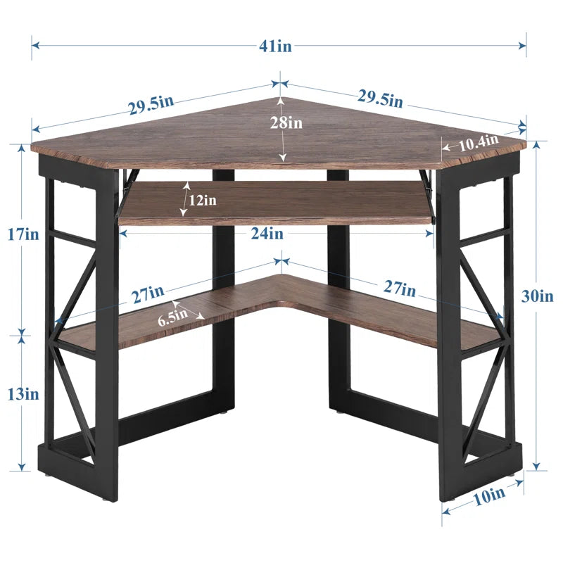 "Lambrecht Corner Desk: Stylish and Space-Efficient Design for Modern Workspaces"