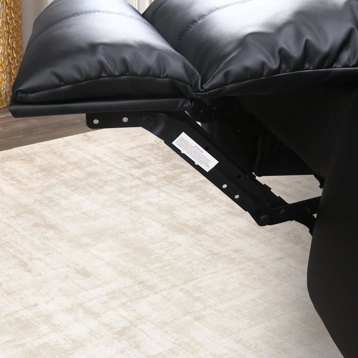 Modern Configurable Manual Reclining Leather Sofa Set