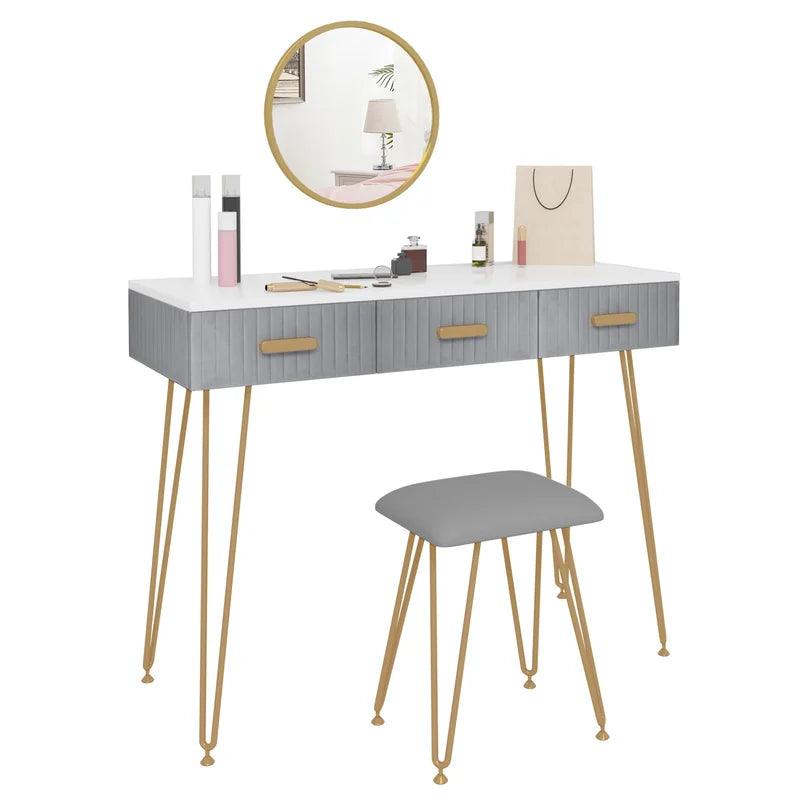 Jan Dressing Table with Mirror - Ouch Cart 