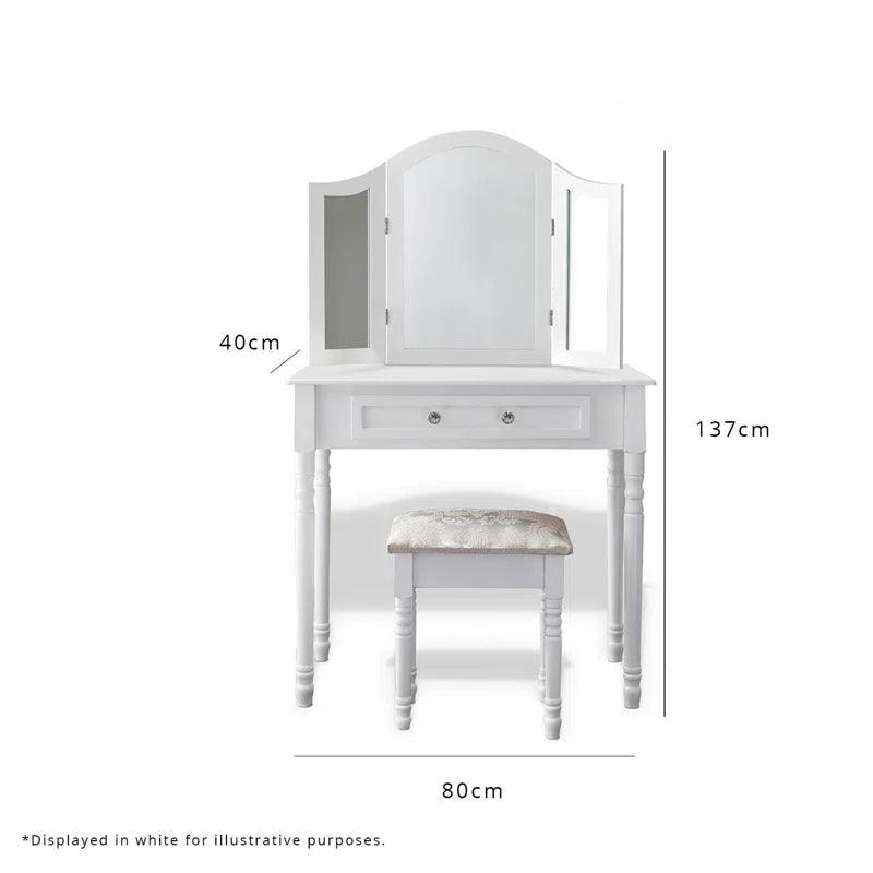 Elin Dressing Table with Mirror - Ouch Cart 