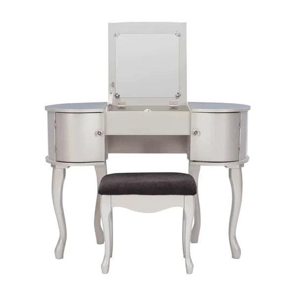 Alinz Camport Vanity dressing table with mirror with stool - Ouch Cart 