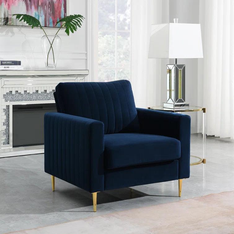 Lotsee Velvet Armchair