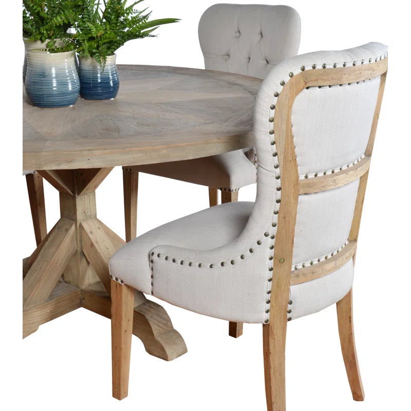 "Elegant 5-Piece Pedestal Dining Set: A Perfect Blend of Style and Function"