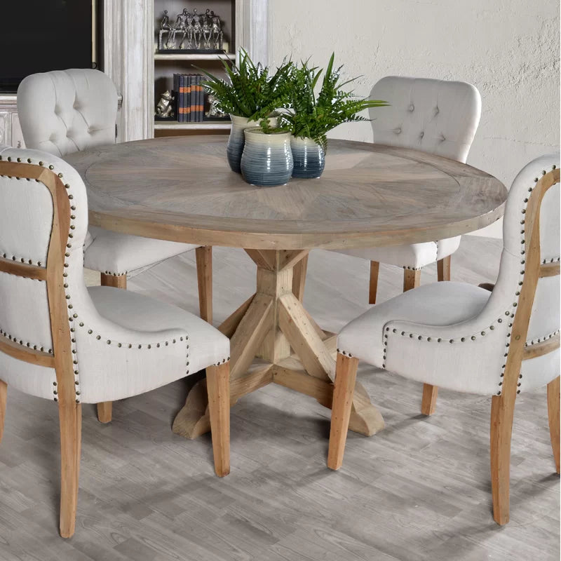 "Elegant 5-Piece Pedestal Dining Set: A Perfect Blend of Style and Function"