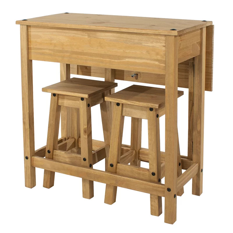 3 - Piece Solid Wood Dining Set