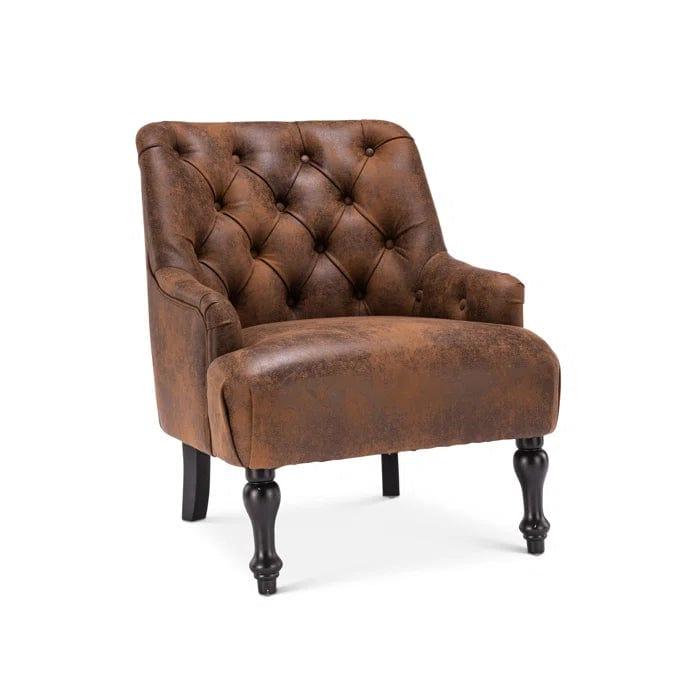 Luciana Vegan Leather Accent Chair