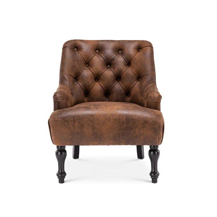 Luciana Vegan Leather Accent Chair