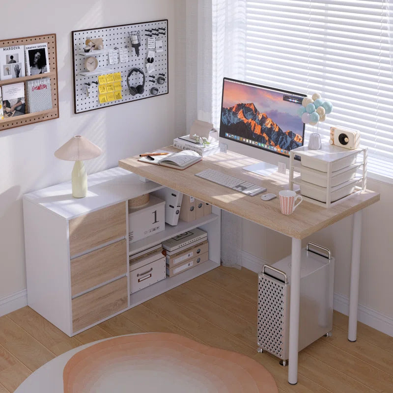 Spacious and Stylish: 47.3'' W L-Shaped Writing Desk for an Efficient Workspace