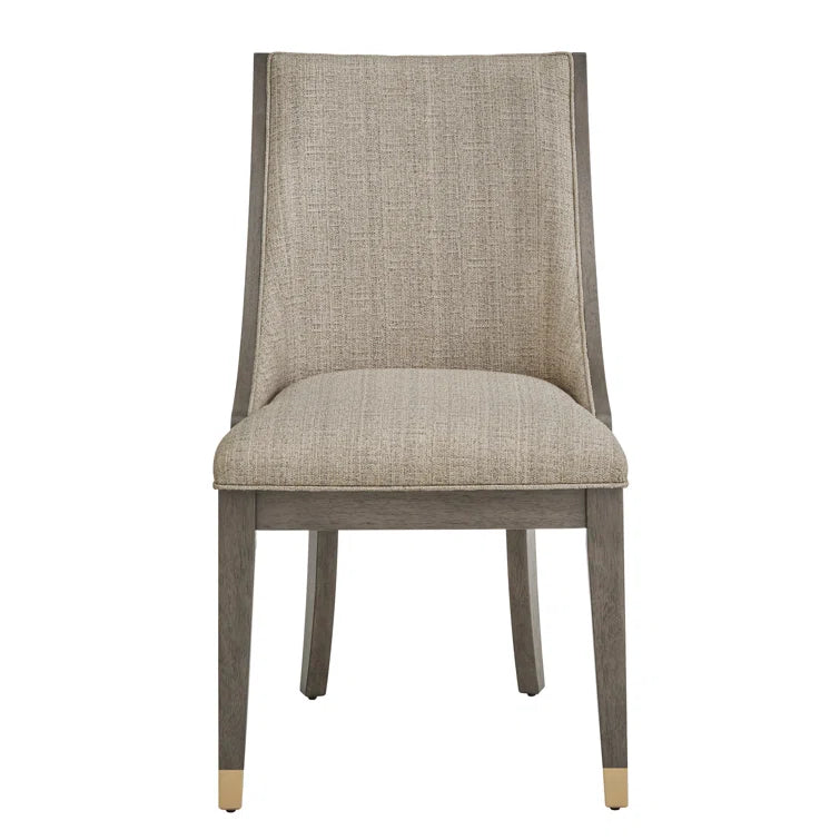 Brown Finish Gold Metal  Dining Set - 7-Piece