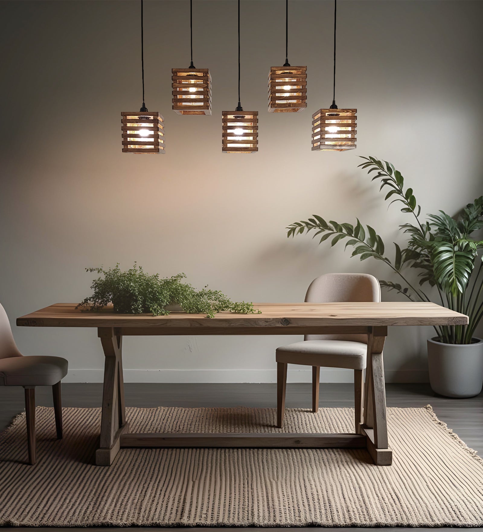 Lyon Brown 5 Series Hanging Lamp (BULB NOT INCLUDED)