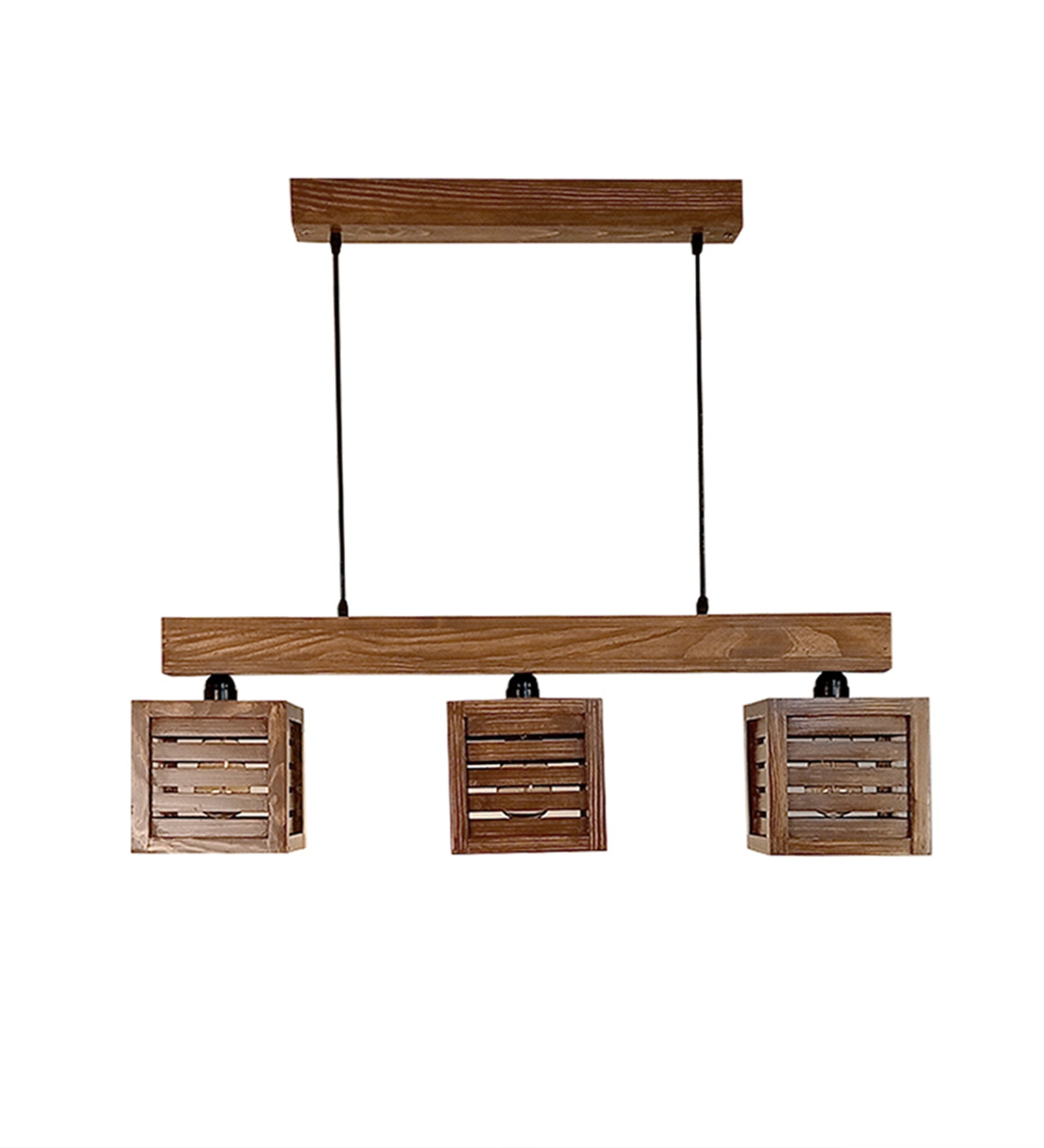 Lyon Brown Wooden Series Hanging Lamp (BULB NOT INCLUDED)