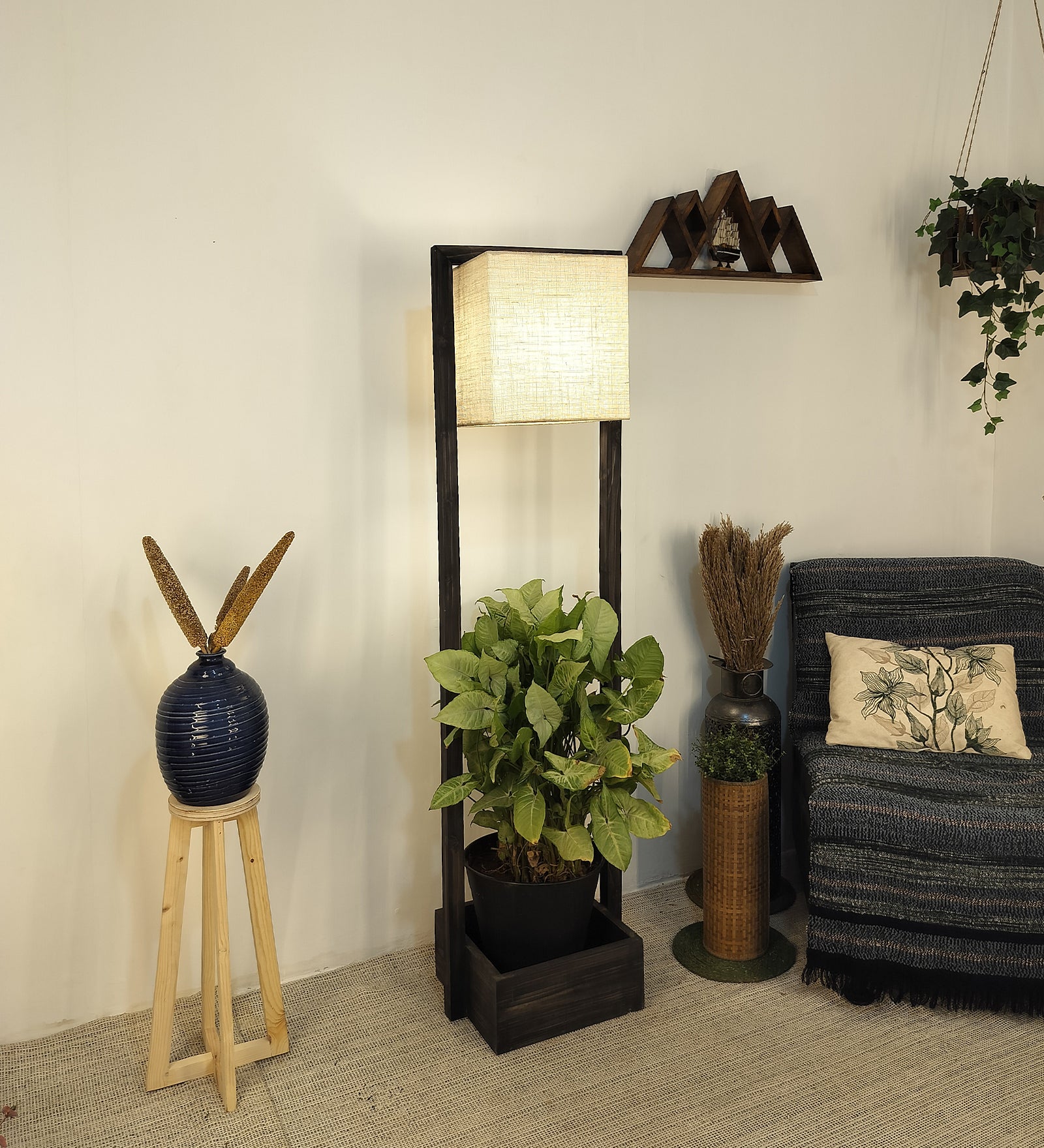 Lyon Wooden Floor Lamp