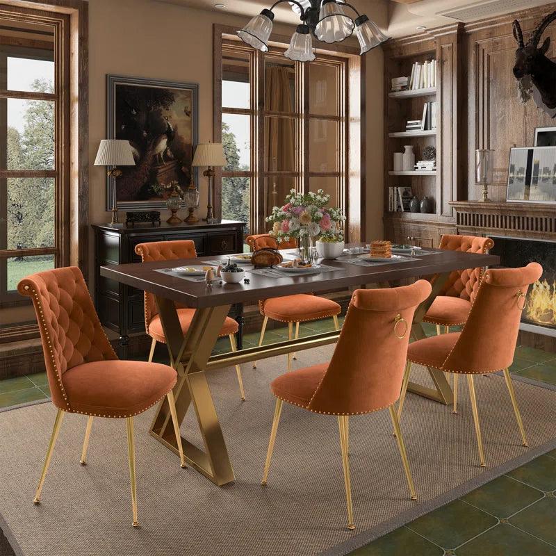 7 - Piece Double Pedestal Dining Set - Ouch Cart 