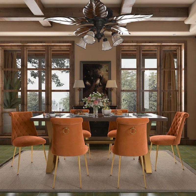7 - Piece Double Pedestal Dining Set - Ouch Cart 