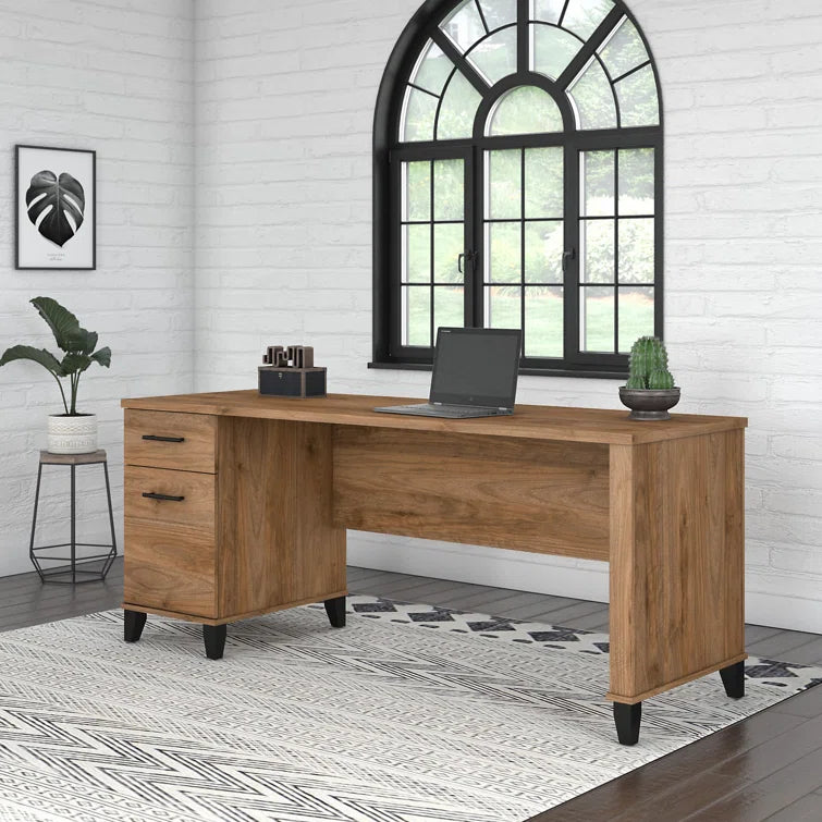 Timeless Craftsmanship: Wood Writing Desk for a Classic Workspace"