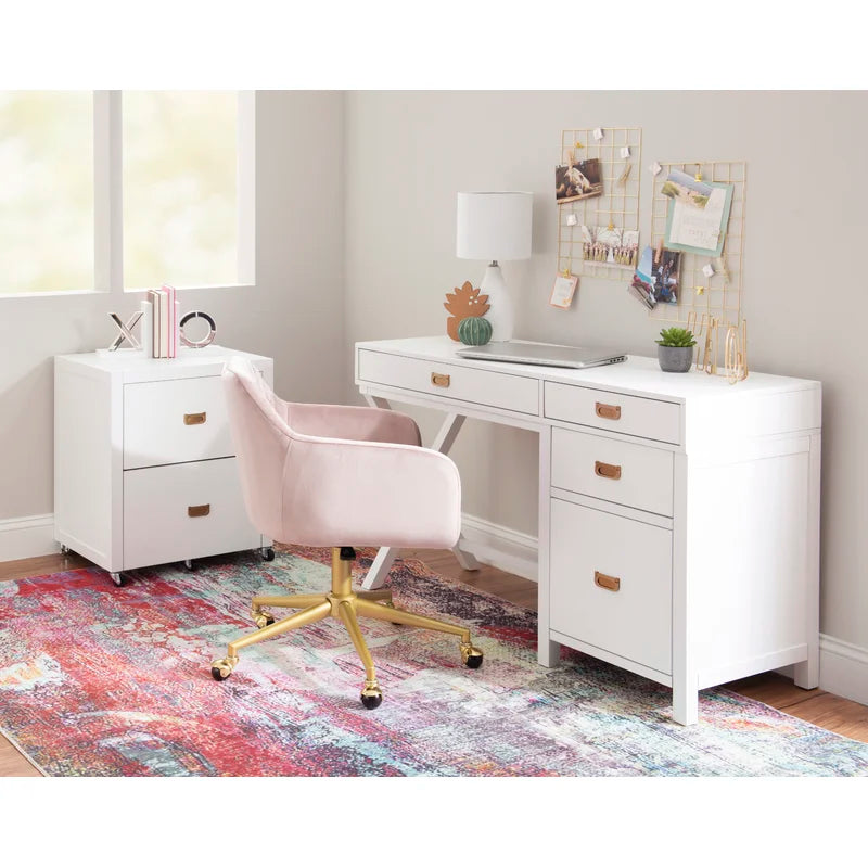 Modern Writing Desk with Drawers