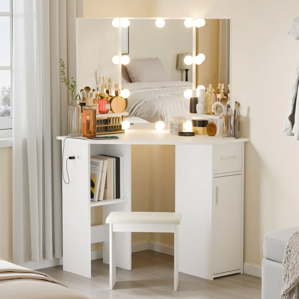 Makarama Corner Makeup Vanity -OUCH CART |Dressing table