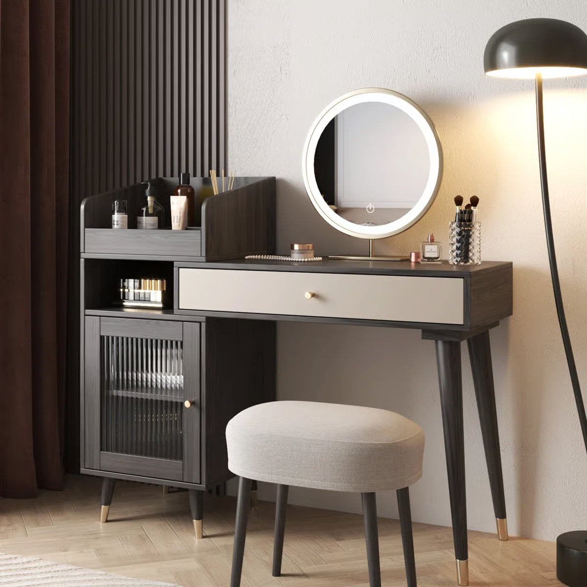 Makeup Vanity with Mirror-OUCH CART |Dressing table
