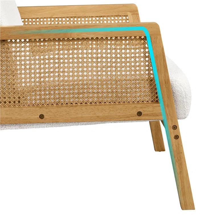 Mandar Wide Linen Lounge Chair - Ouch Cart 