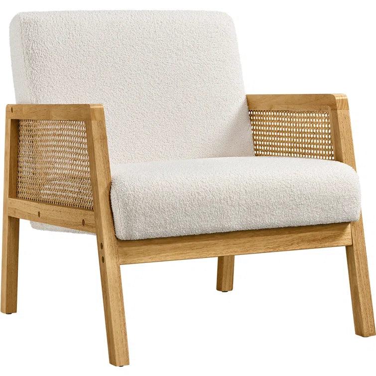 Mandar Wide Linen Lounge Chair - Ouch Cart 